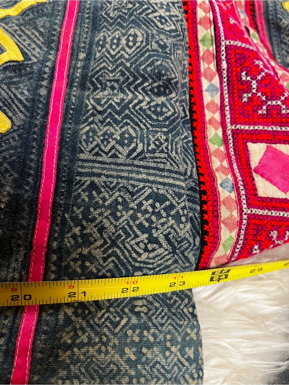 VTG OOAK Tribal Kantha Boho Festival Artisan Kimono Lightweight Patchwork Jacket - Picture 9 of 10